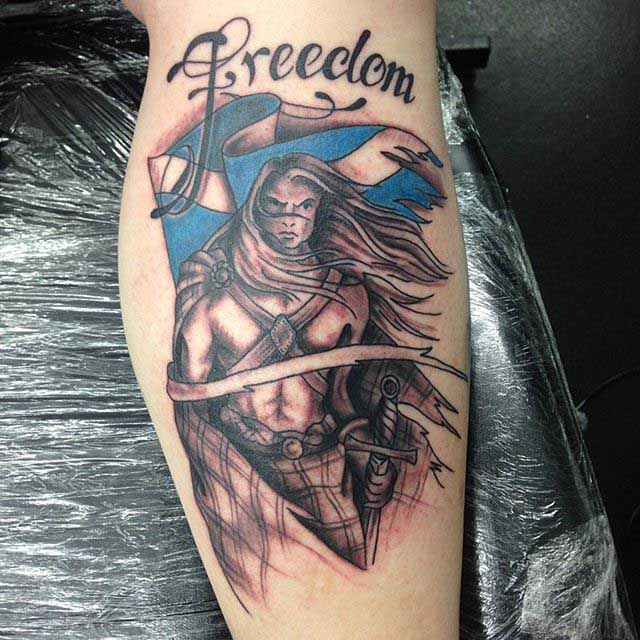 Scottish Warrior Tattoo by Carol Cannon