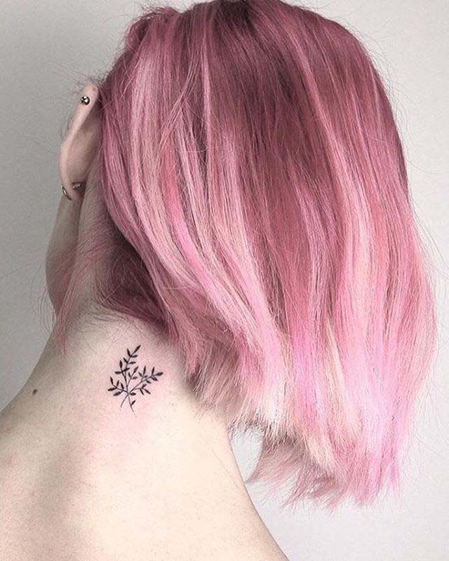 Small Nape Tattoo by laramaju