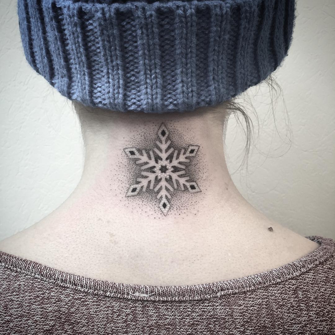 Snowflake Tattoo by les_petits_points_de_fanny