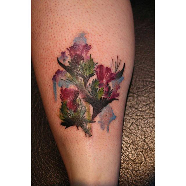 Thistle Tattoo Designs by charlotte ross