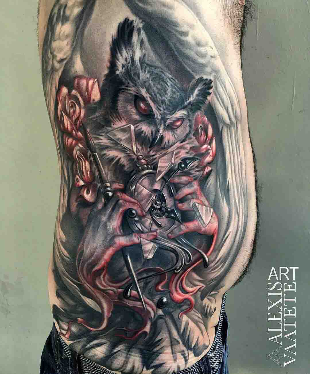 owl tattoo evil