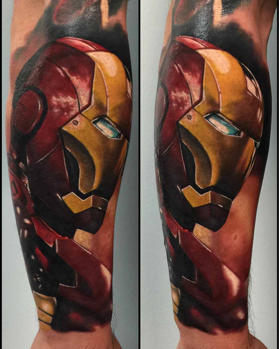 Tattoo ironman head