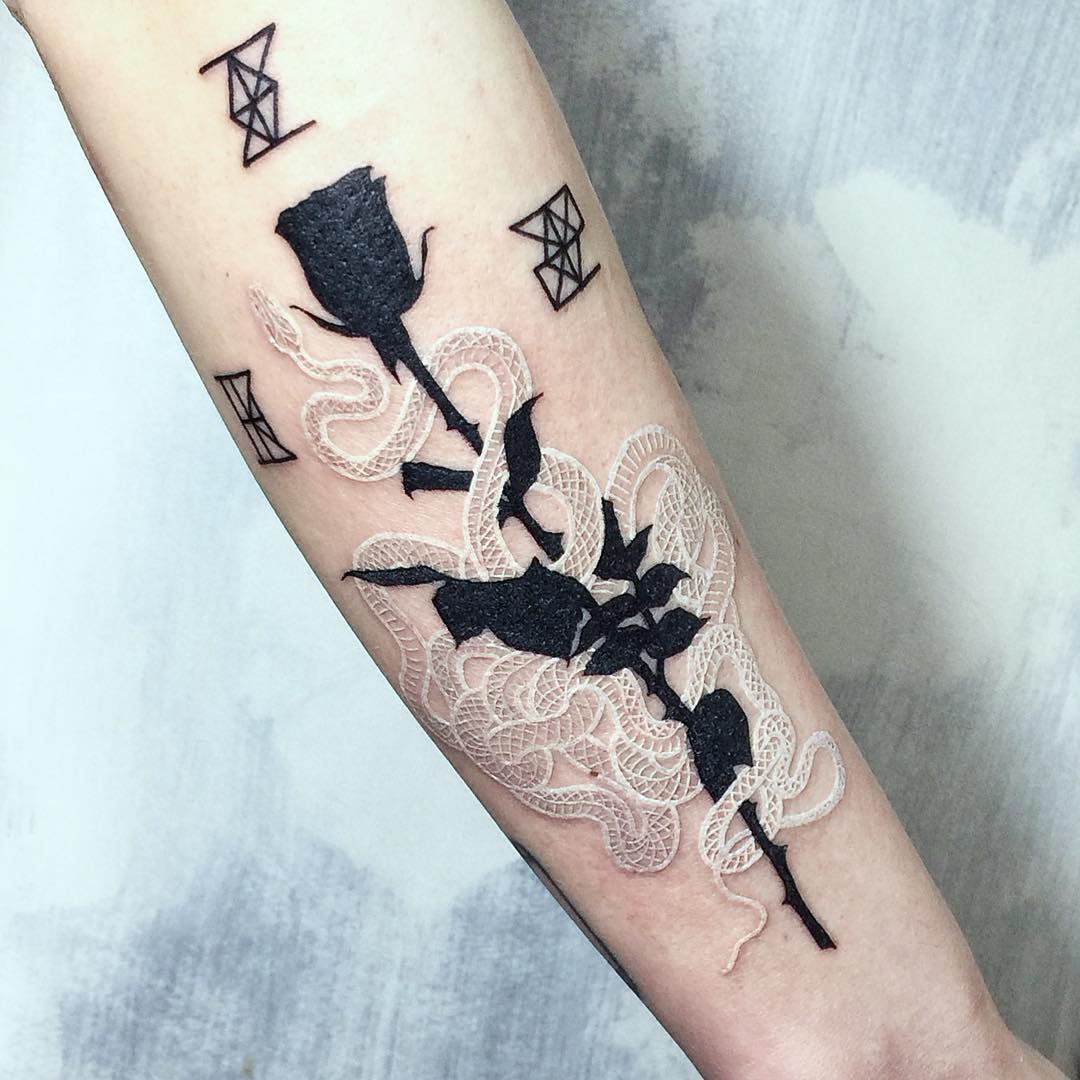 Black & White Tattoo by @mirkosata