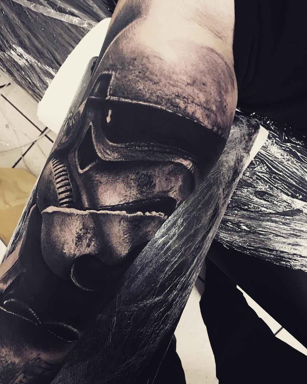 star warsa tattoo realistic stormtrooper