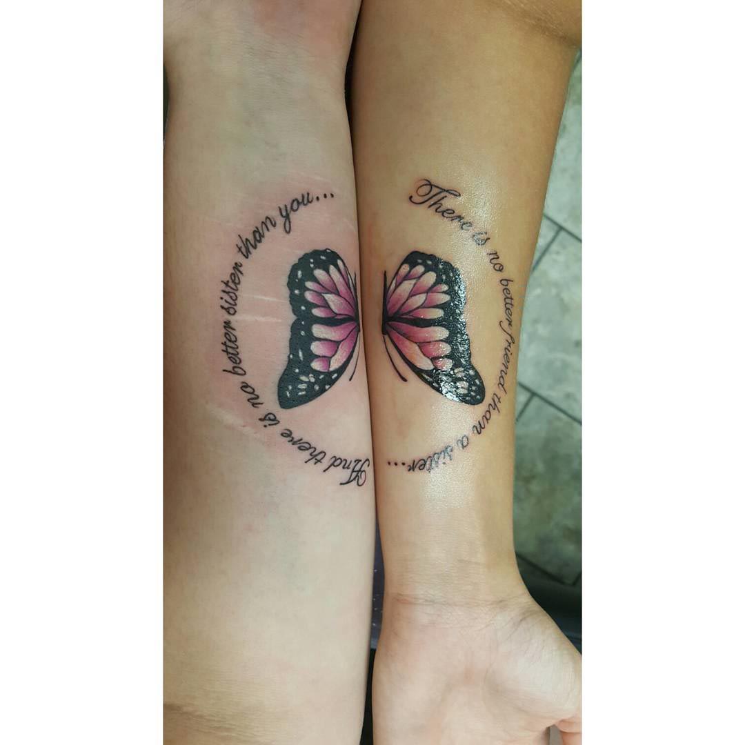 Butterfly Sister Tattoos by Tattsby Chubz