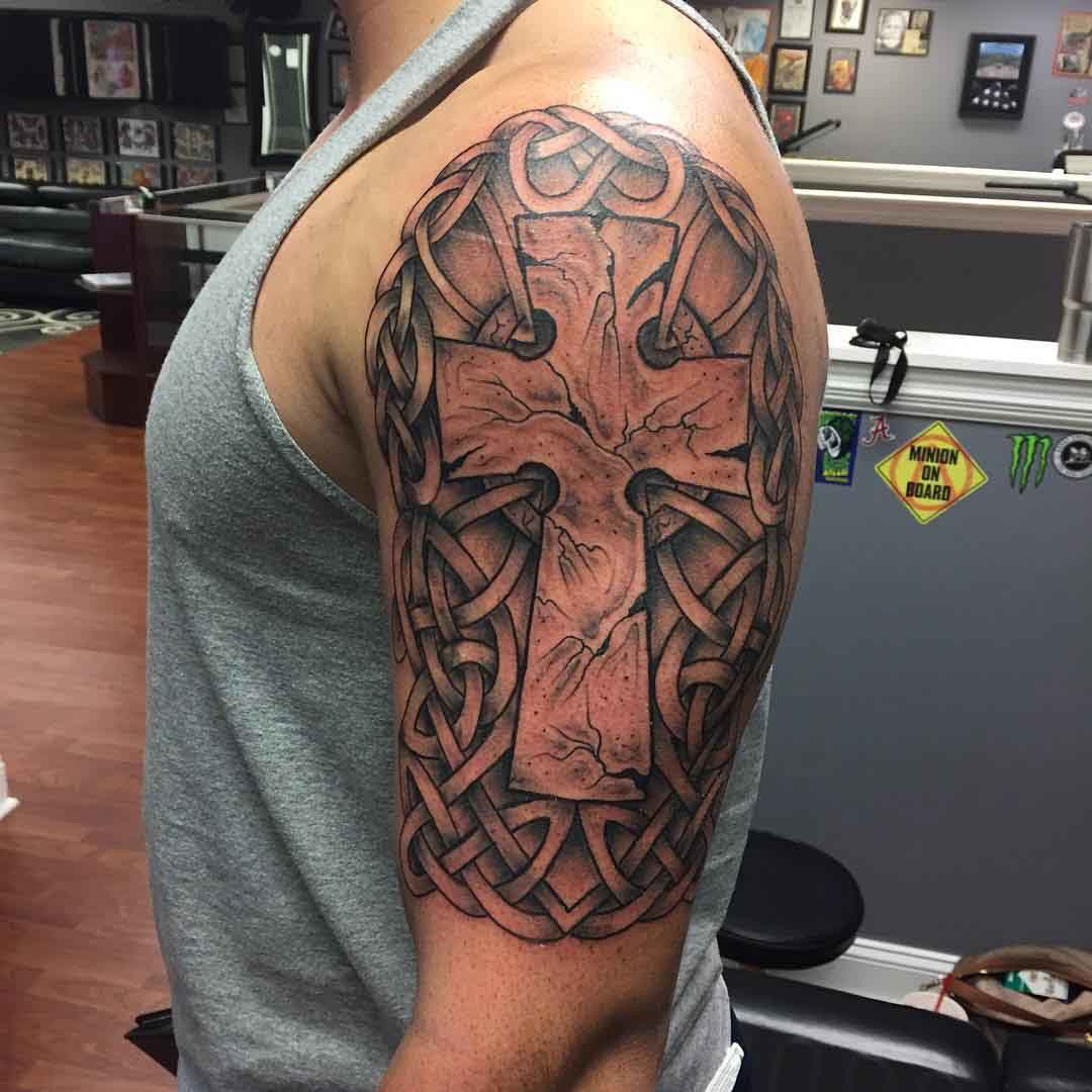 Celtic Tattoo Shoulder by Bryan Haynes