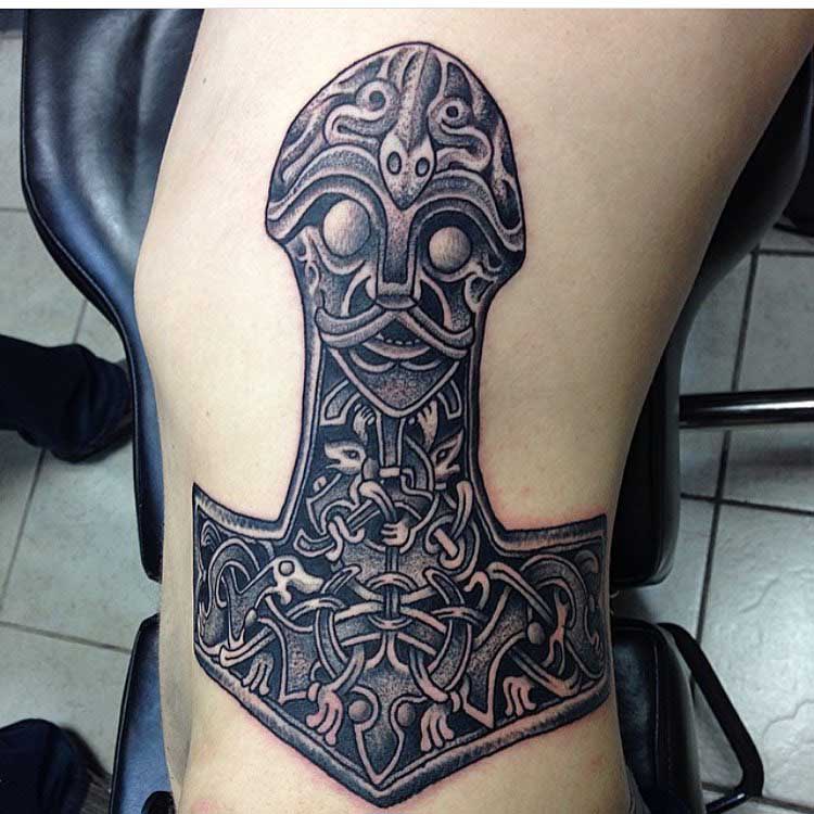 Hammer Celtic Tattoo by Randy Hall