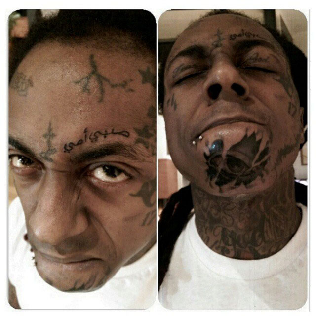 Lil Wayne's Chin Tattoo