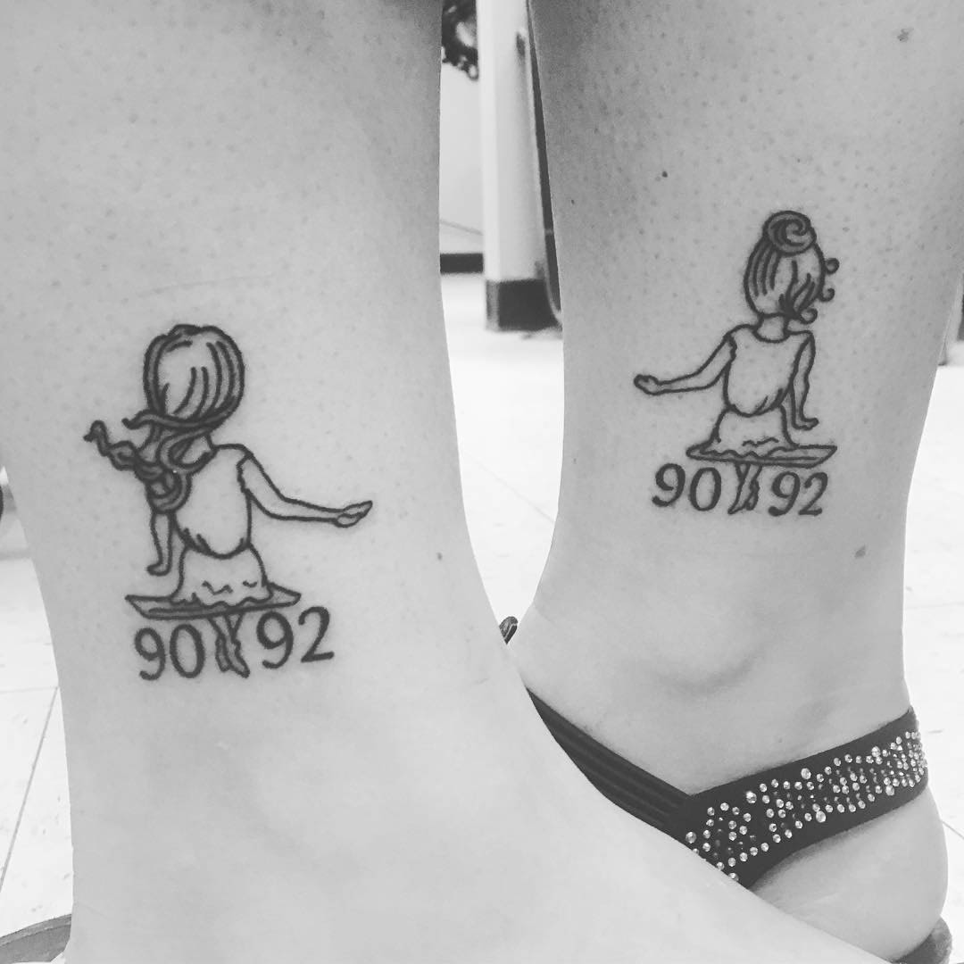 Sister Ankle Tattoos