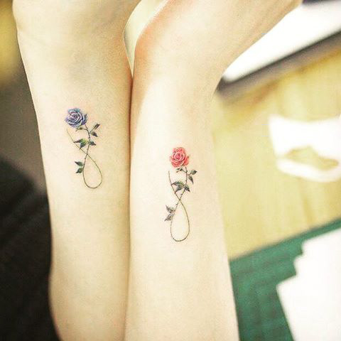 Sister Flower Tattoos