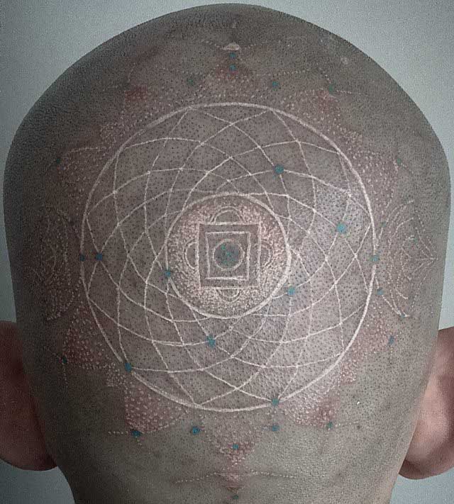 White Head Tattoo by Emy Menendez