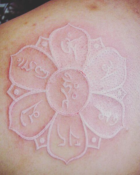 White Lotus Flower Tattoo by Anuar Azamar Ruiz