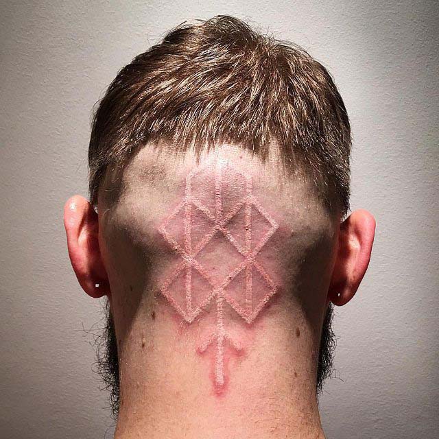 White Nape Tattoo by Bard Tjelta