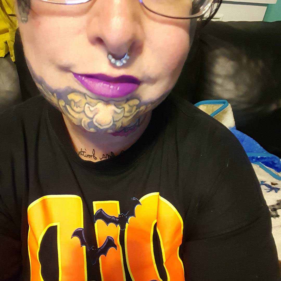 Yellow Chin Tattoo