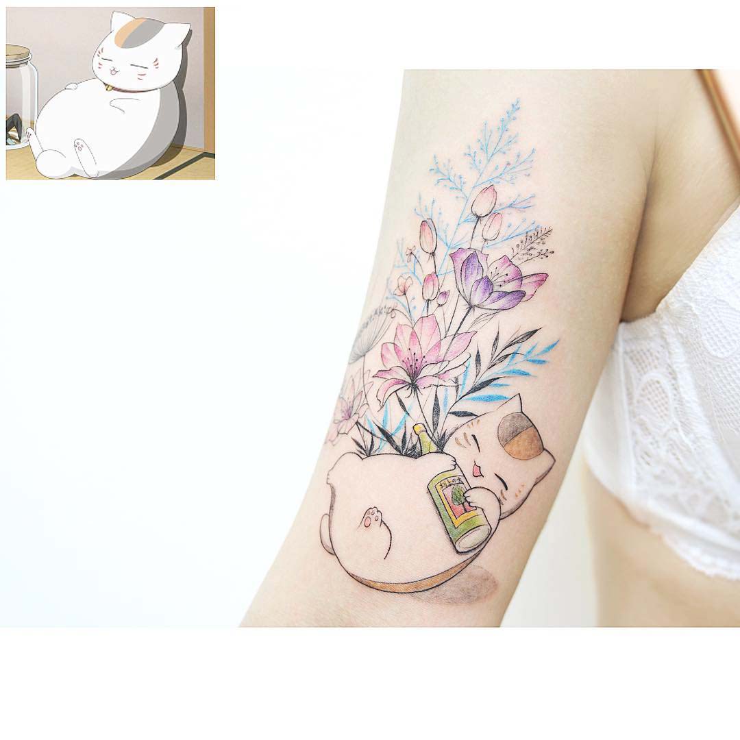 very cute cat tattoo