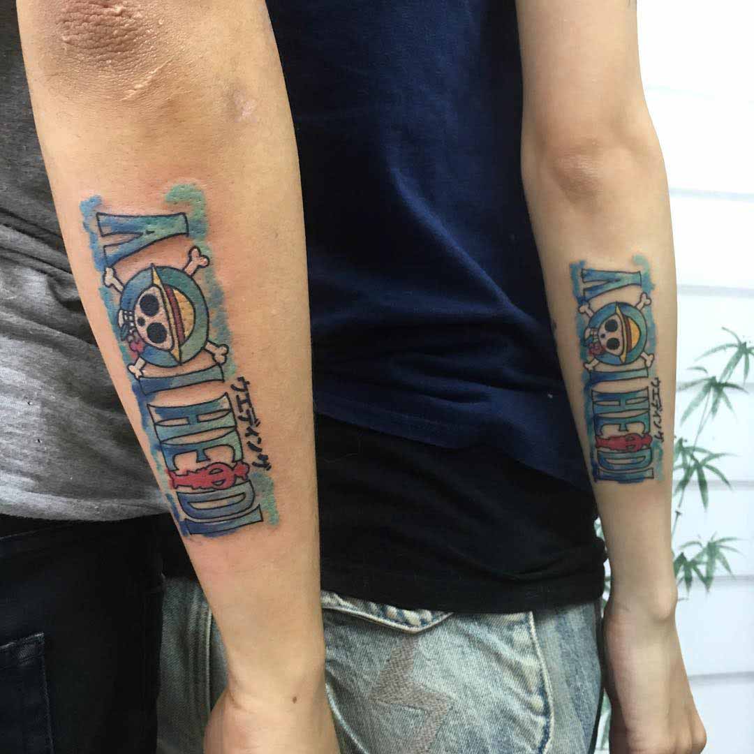 forearm couple tattoos