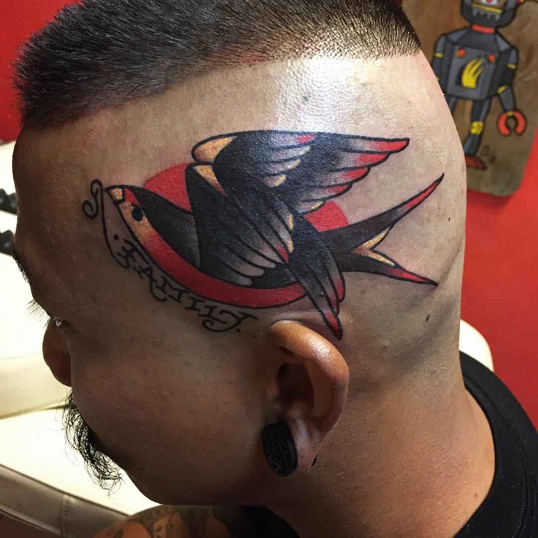 side head family tattoo