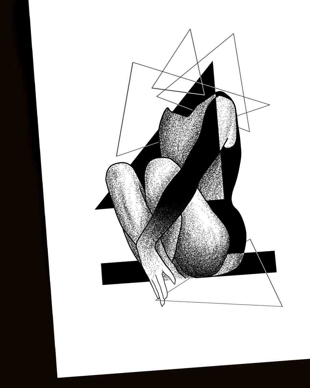 cubism tattoo abstract idea