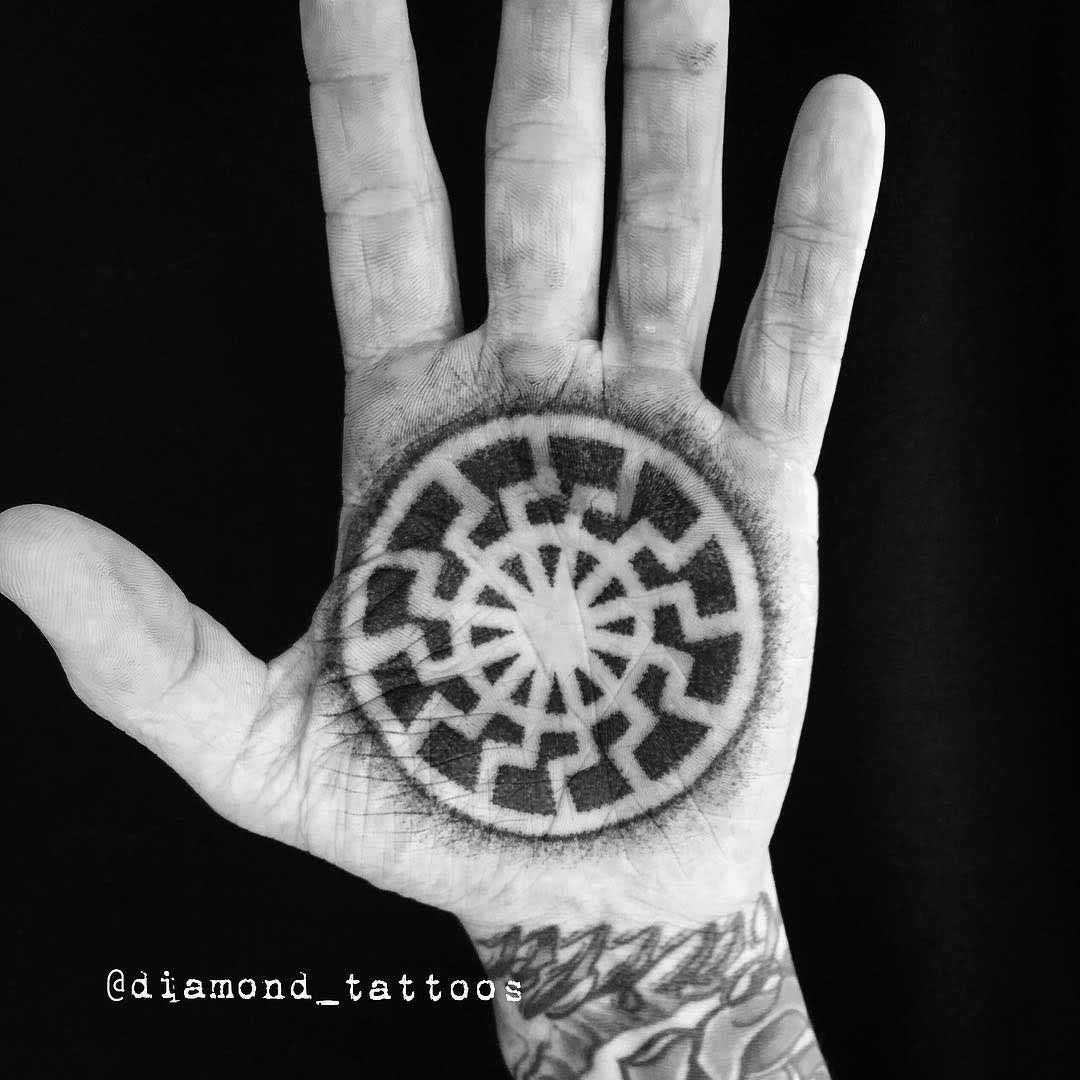 palm tattoo ethnic