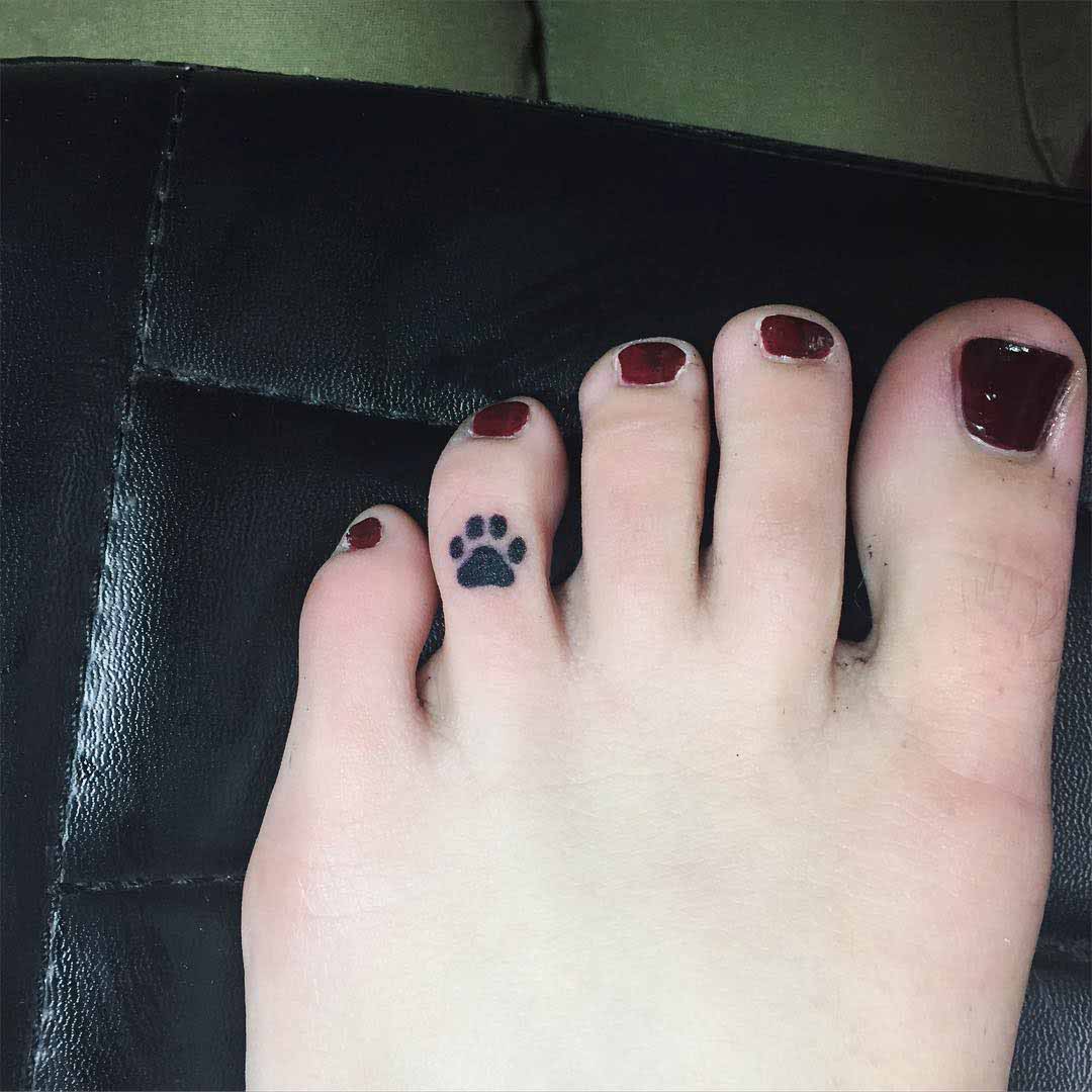 Lion Paw Print Tattoo by Artist Pixie