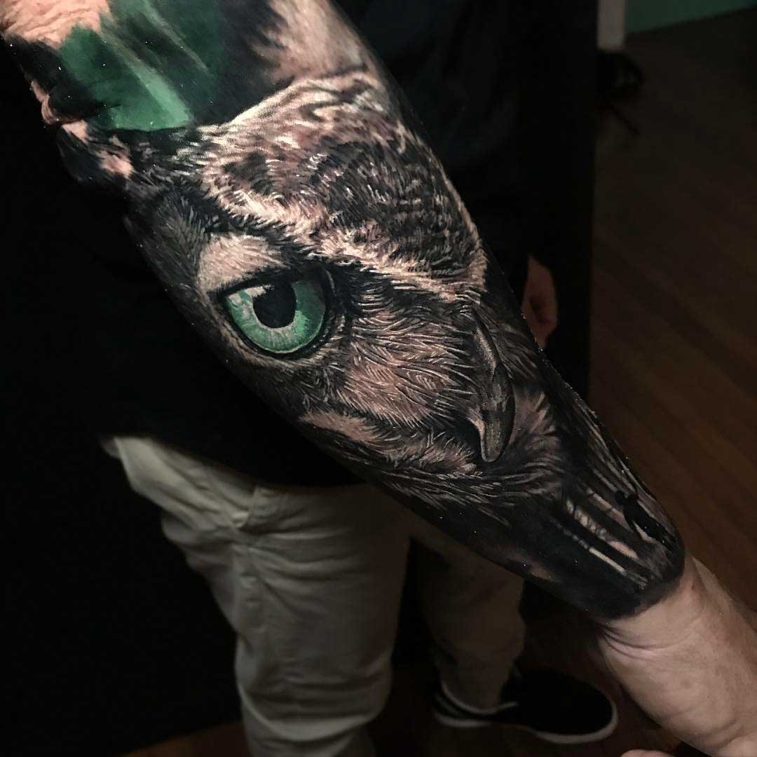 owl tattoo realism