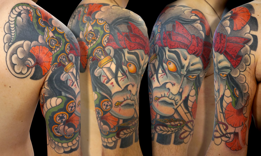 shoulder japanese tattoo