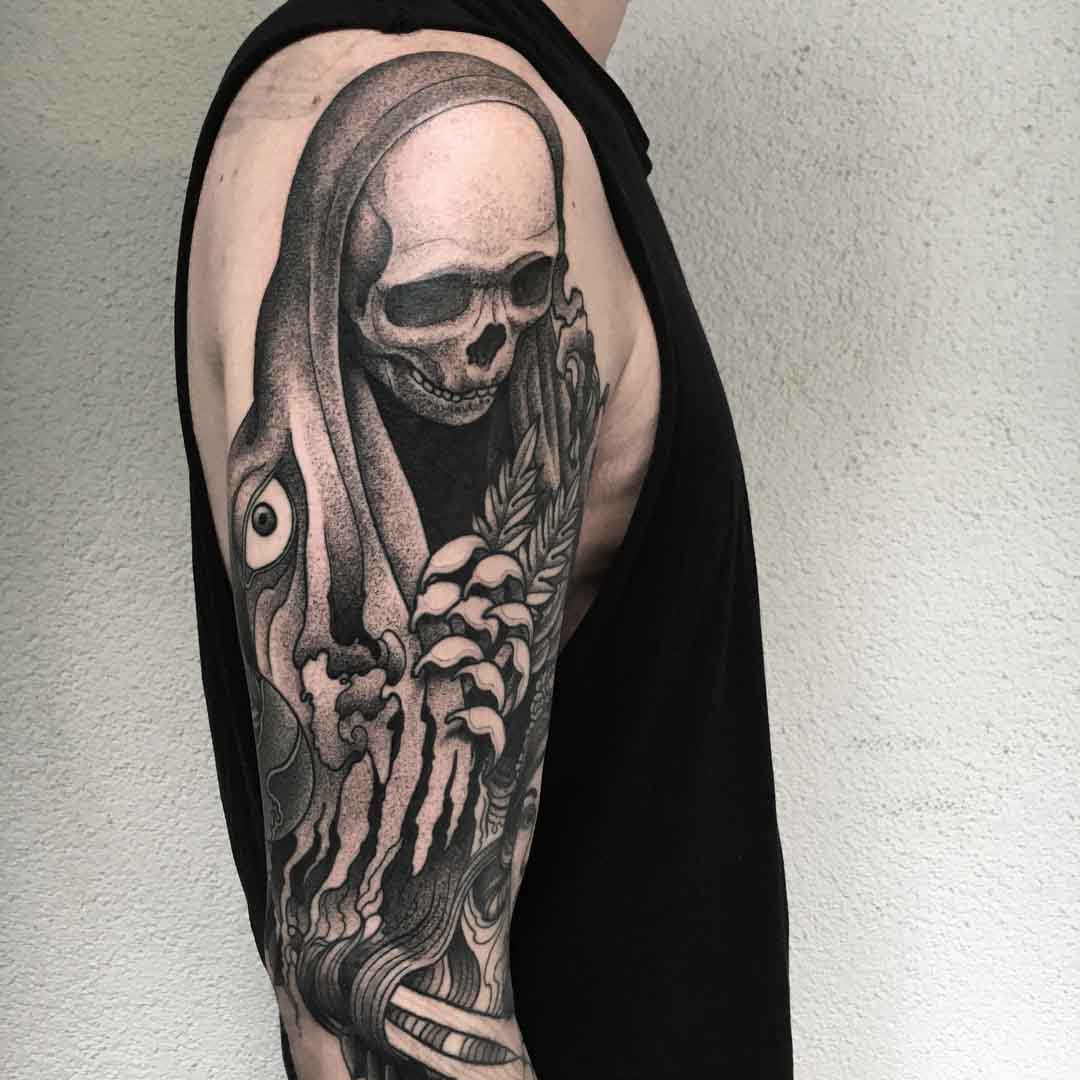 shoulder tattoo death