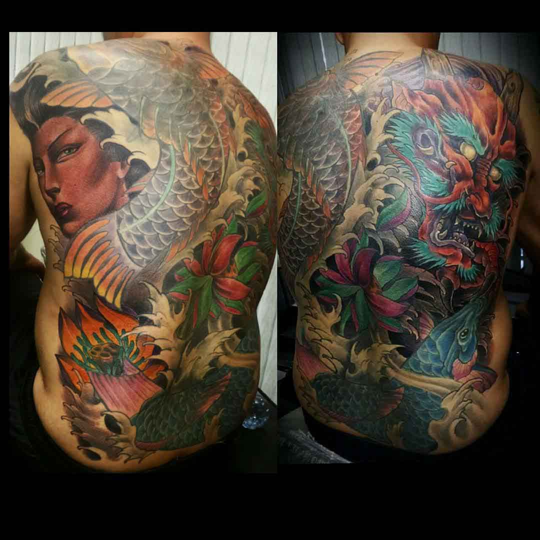 full back japanese tattoo