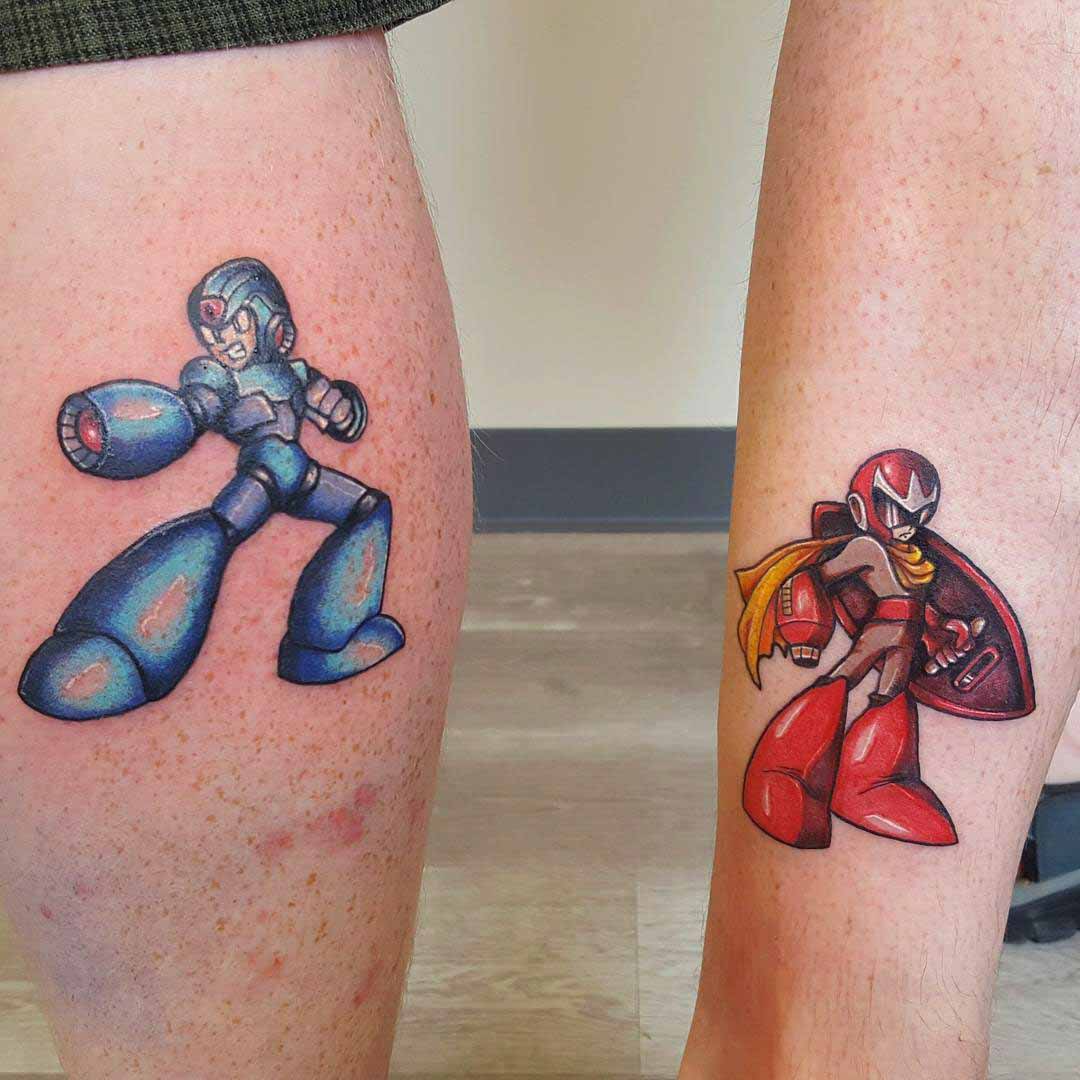 brothers tattoos megaman