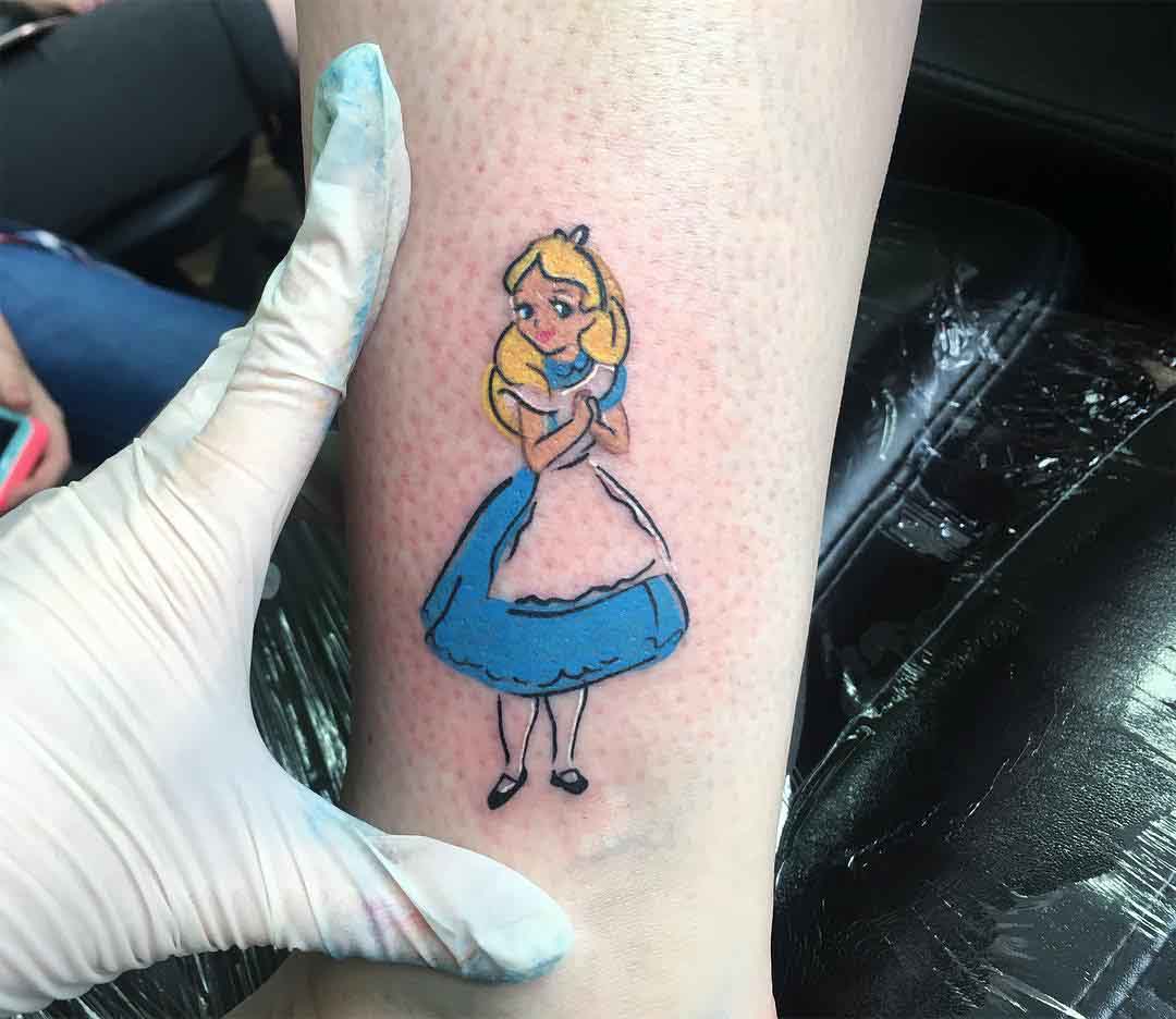 disney alice tattoo