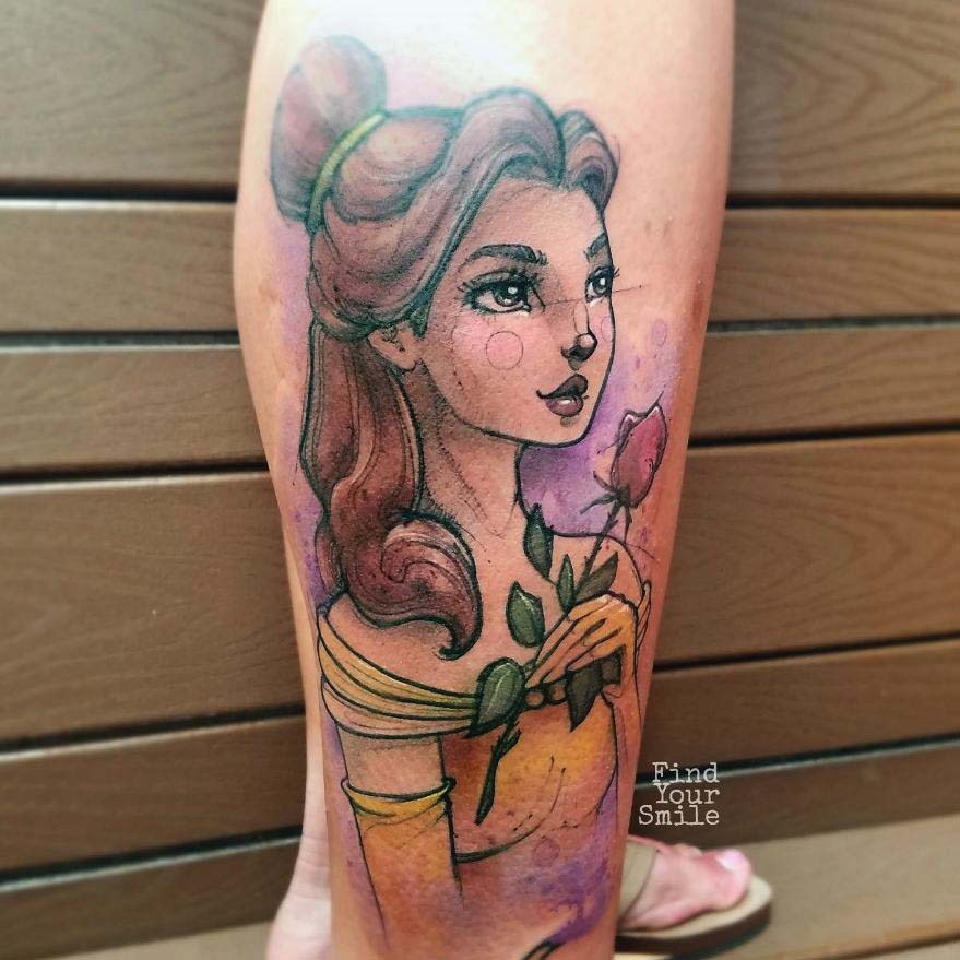 beauty and the beast tattoo