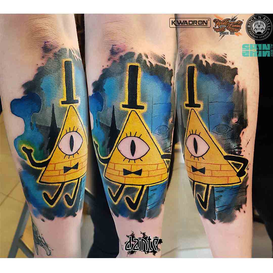 arm tattoo bill cipher