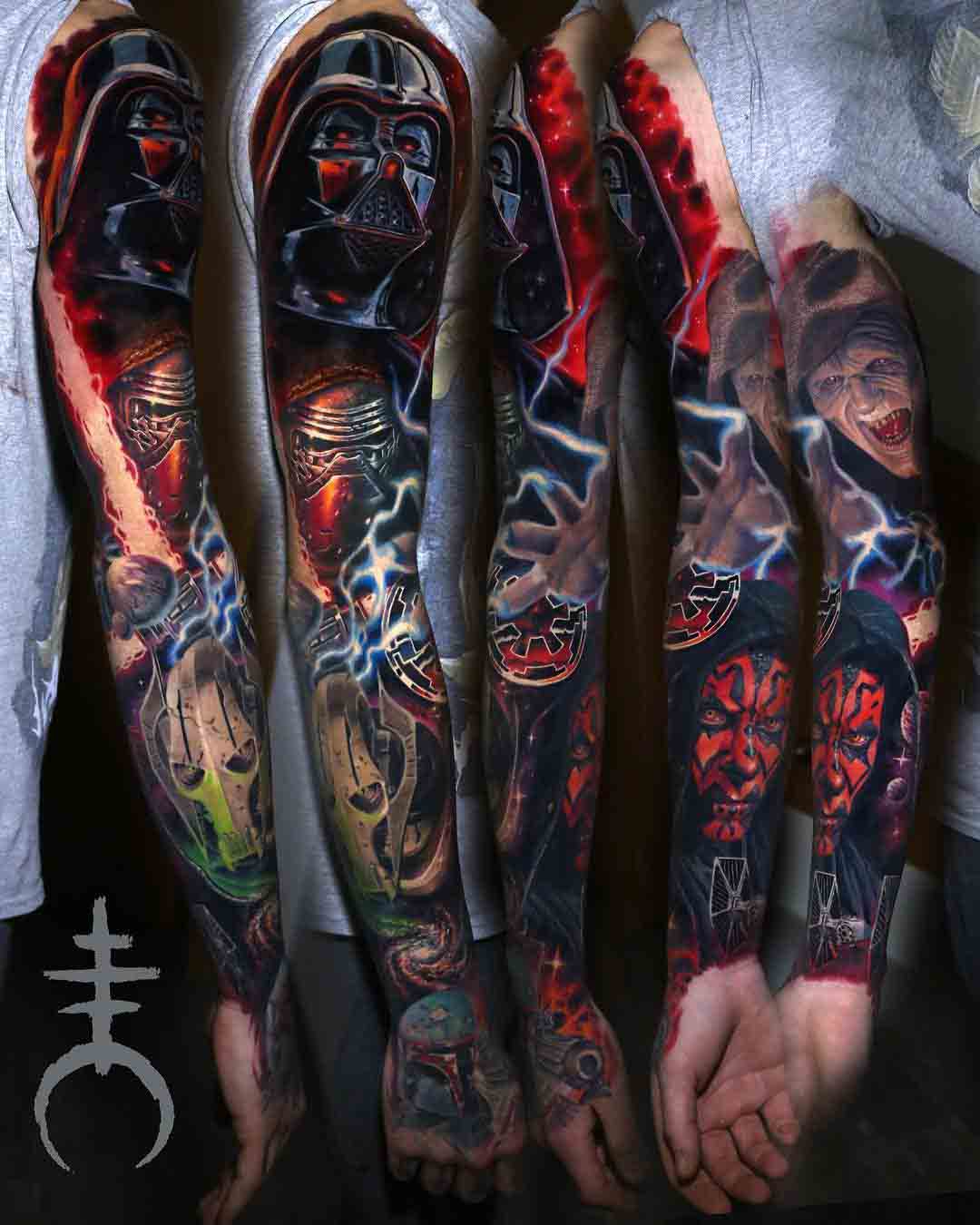 star wars tattoo sleeve