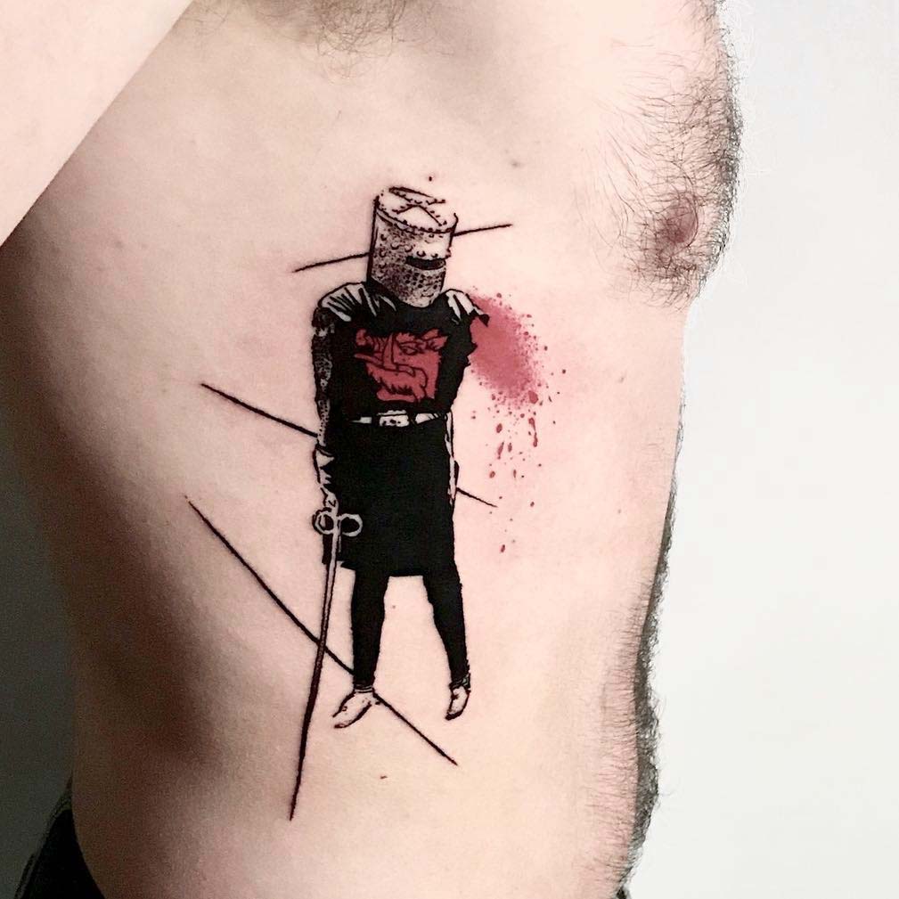 monty python tattoo black knight