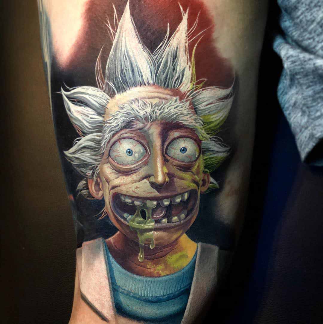 rick and morty tattoo