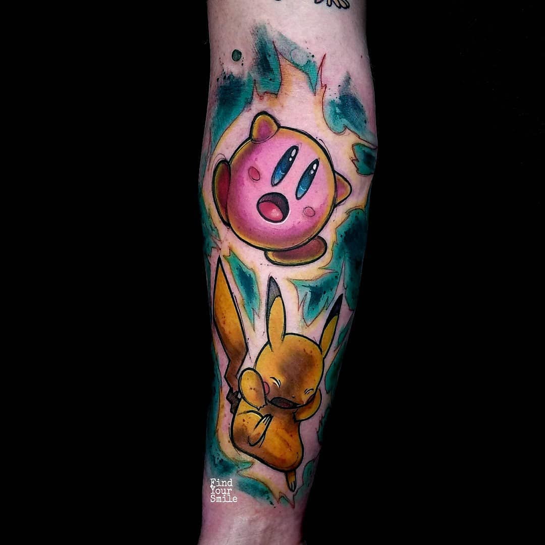 pikacu pokemon tattoo battle