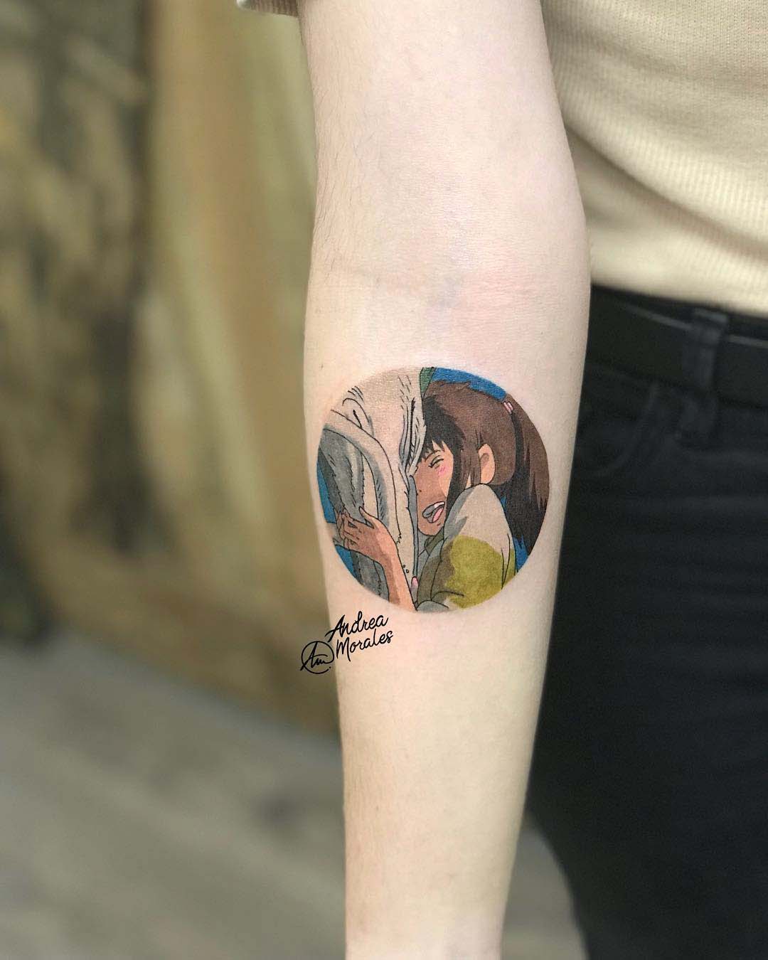 arm tattoo spirited away