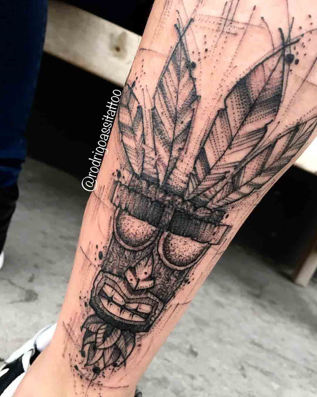 crash bandicoot mask tattoo