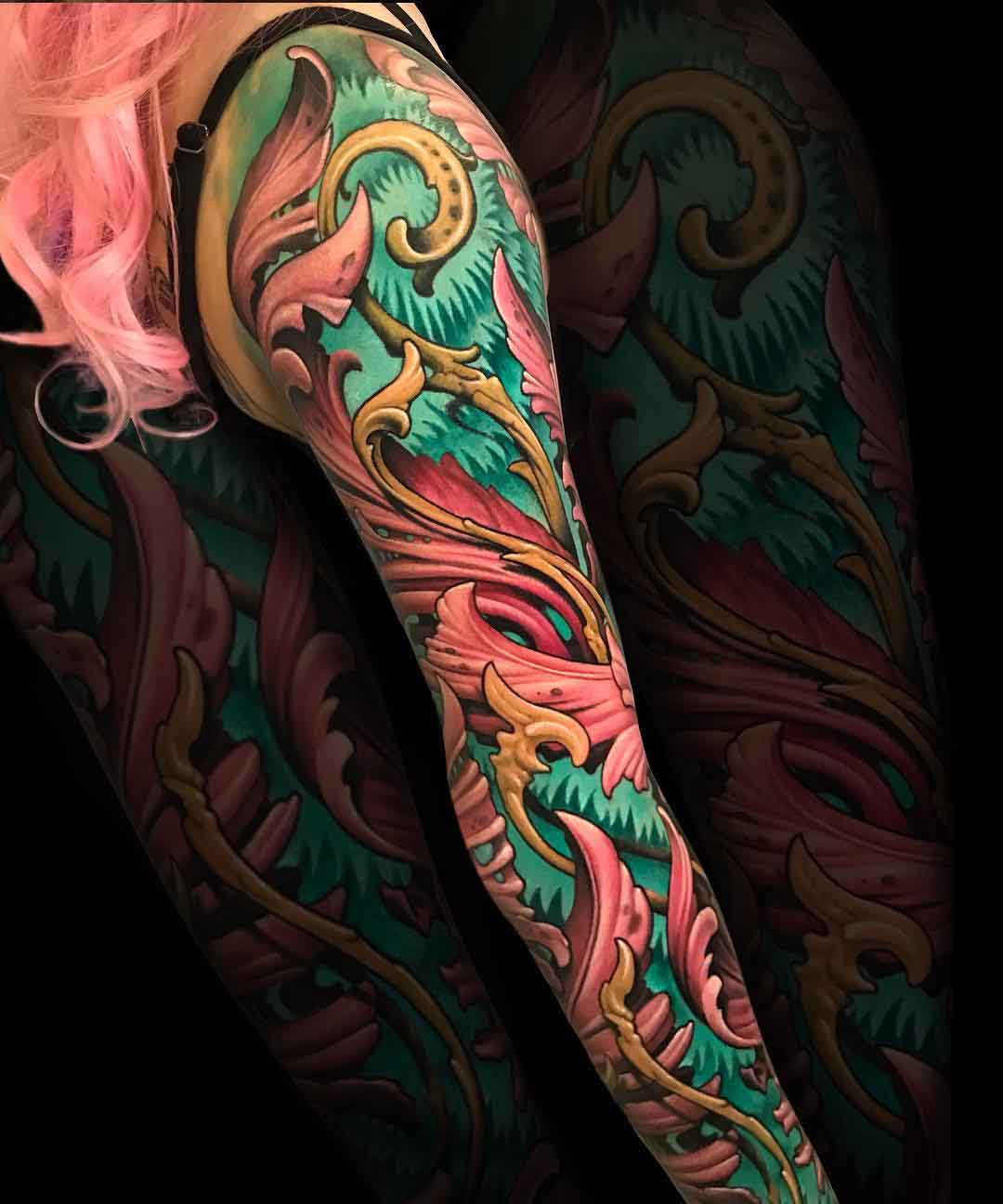 organic tattoo sleeve