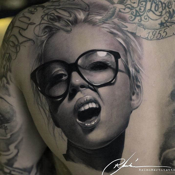 realistic photography tattoo portrait