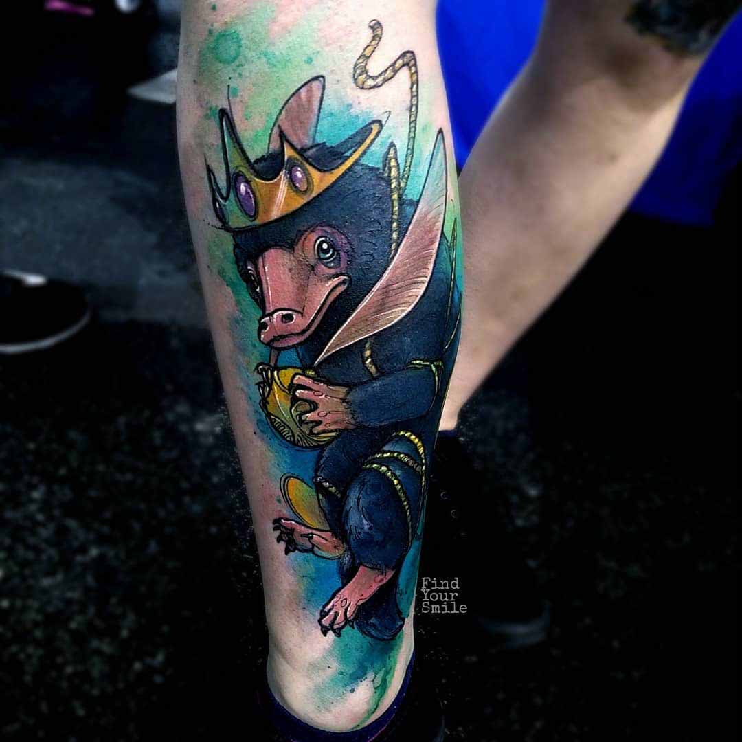 fantastic creatures watercolo tattoo