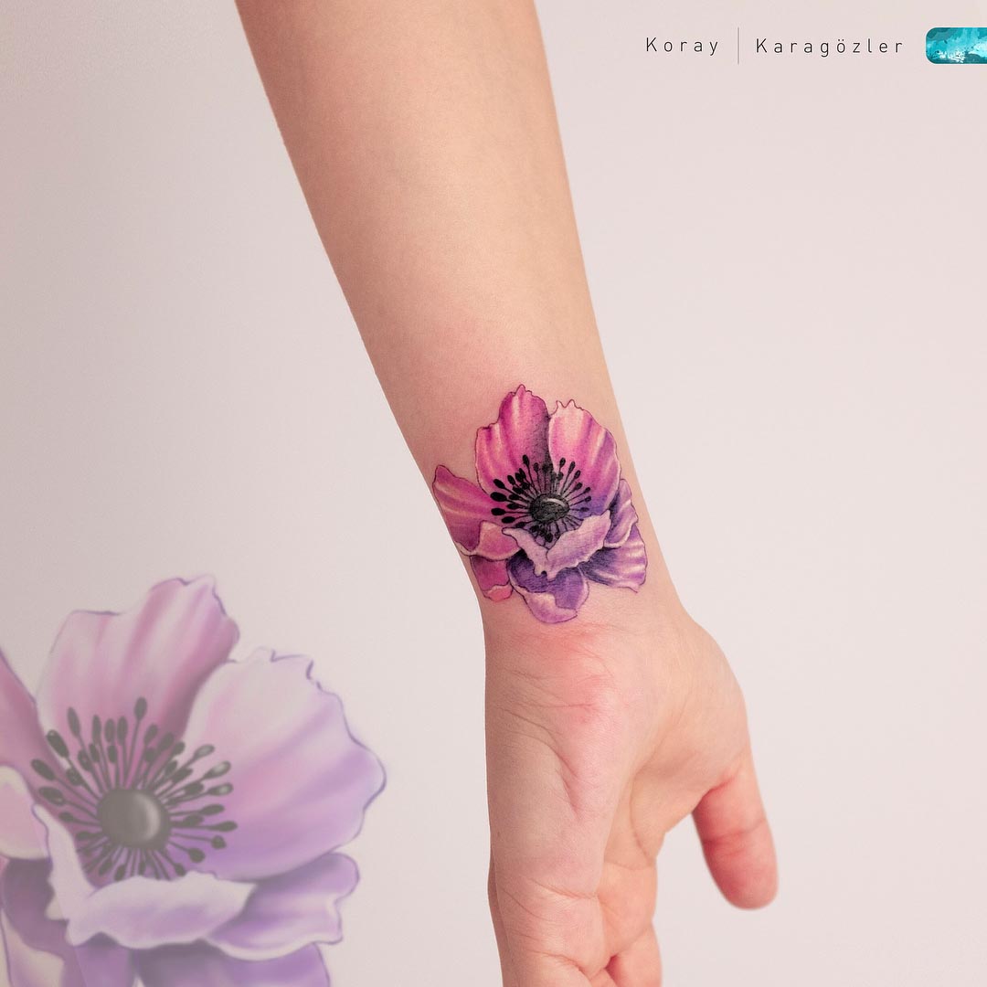 wrist tattoo cover up flower