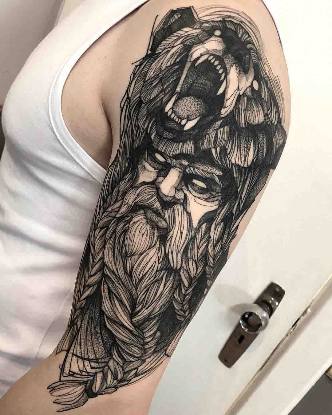 shoulder tattoo berserker