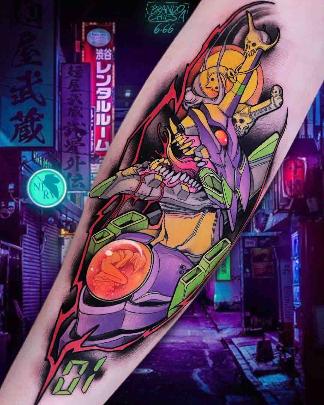 anime tattoo unit 01