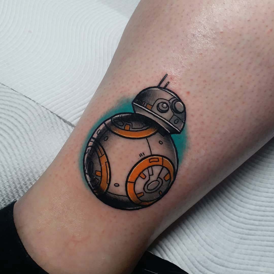 star wars tattoo bb8