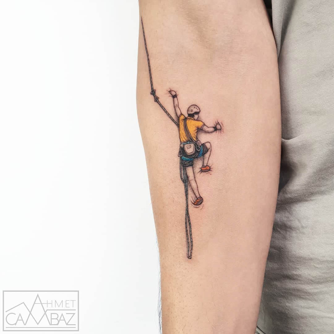 small climber tattoo