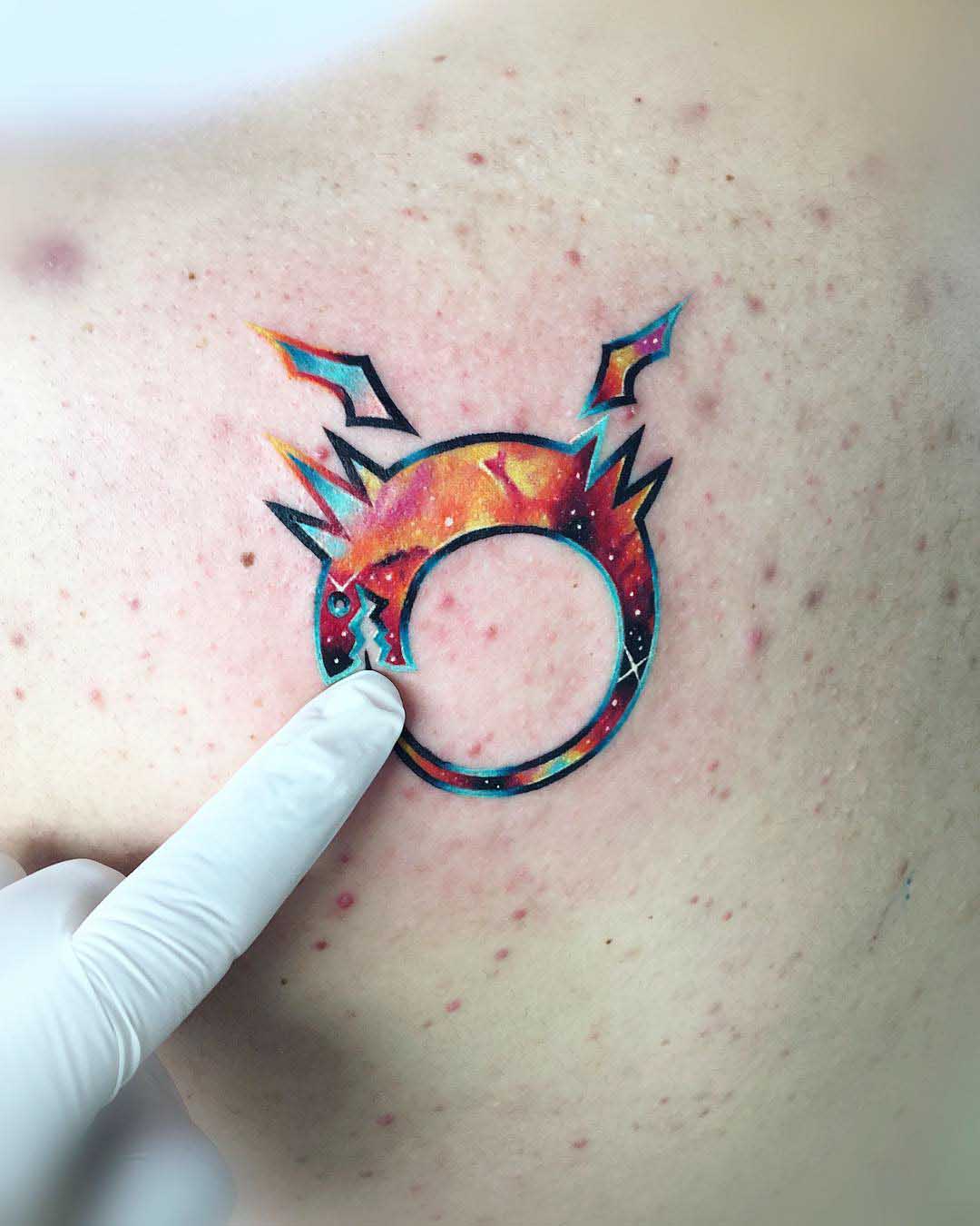 small ouroboros tattoo