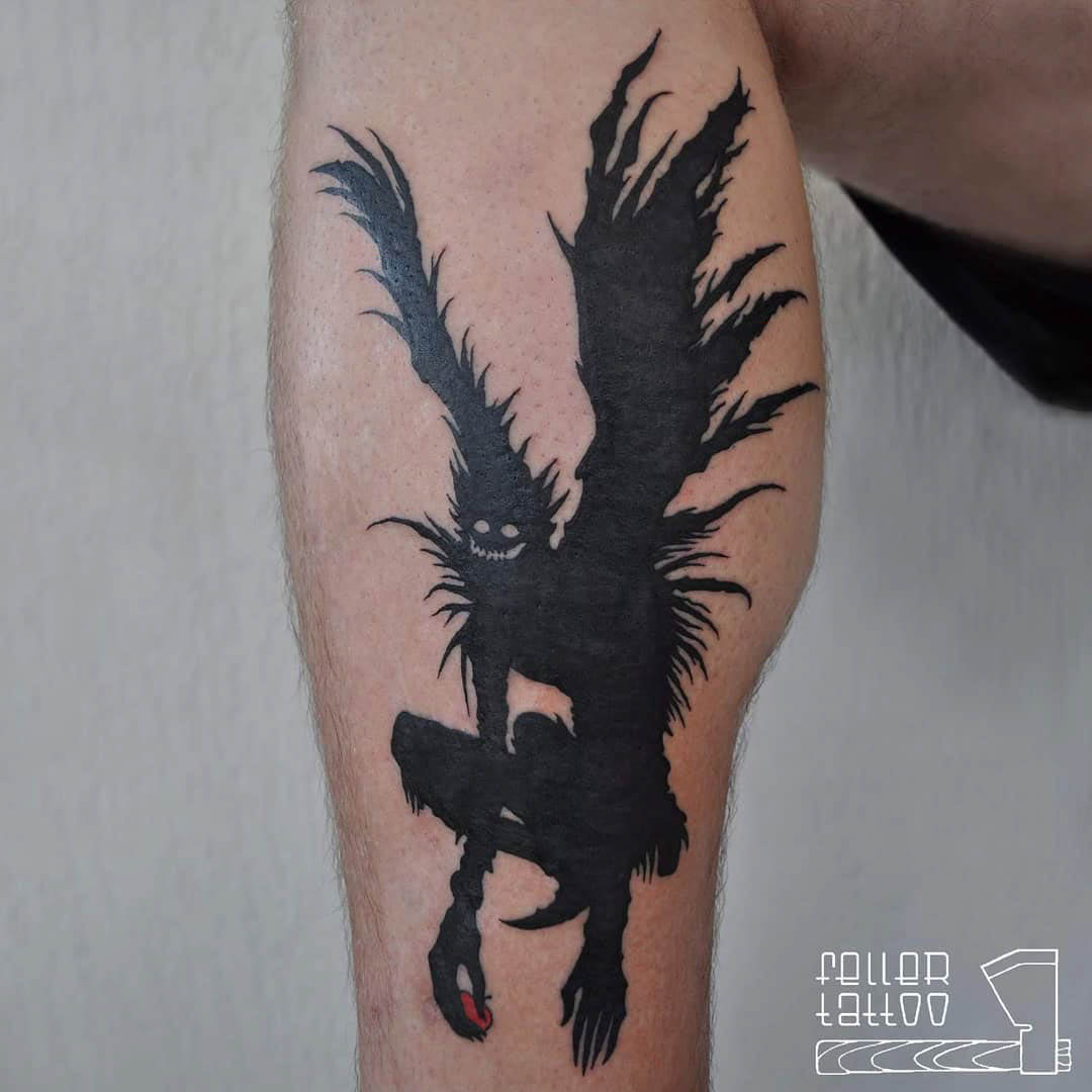 black death note tattoo