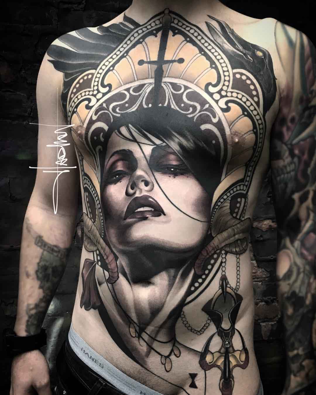 torso tattoo passion