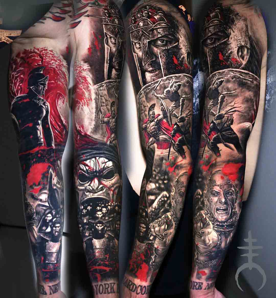 tattoo sleeve 300 Spartans